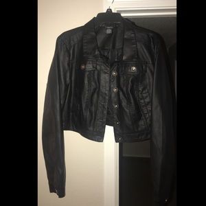 Faux leather jacket